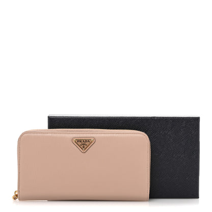 Prada Vitello Move Zip Around Wallet Cipria 11 of 11