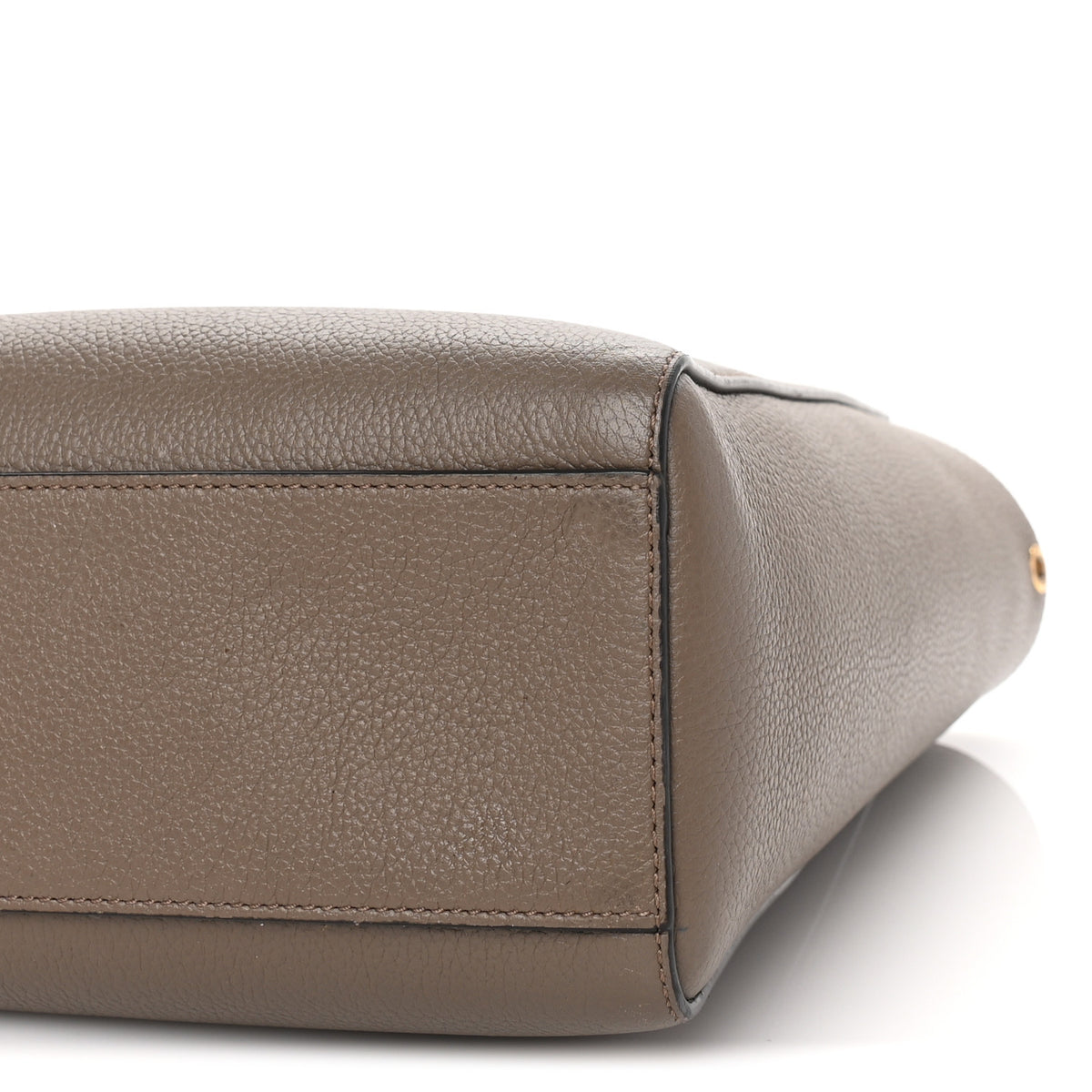 Classic Grain Calfskin Small Bayswater Taupe