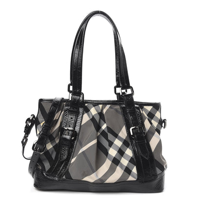 Burberry Nylon Beat Check Lowry Black 1 of 12