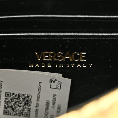 Versace Metallic Nappa Quilted Virtus Evening Bag Gold 6 of 9