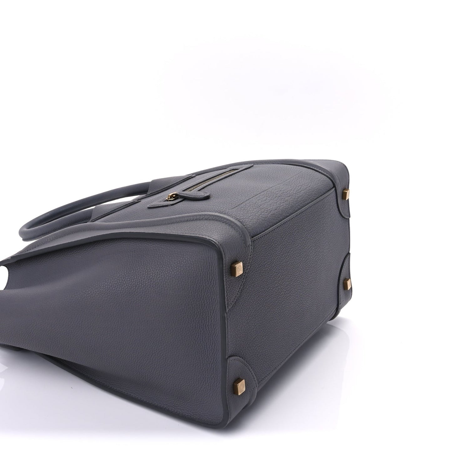 Drummed Calfskin Mini Luggage  Kohl