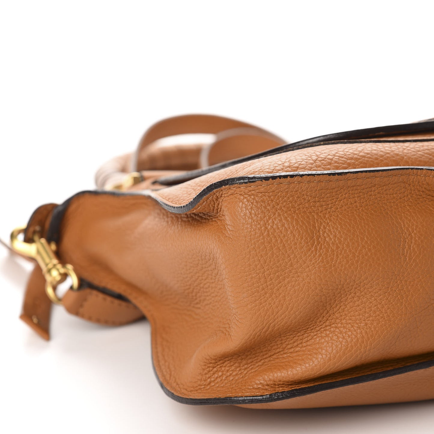 Calfskin Medium Marcie Satchel Tan