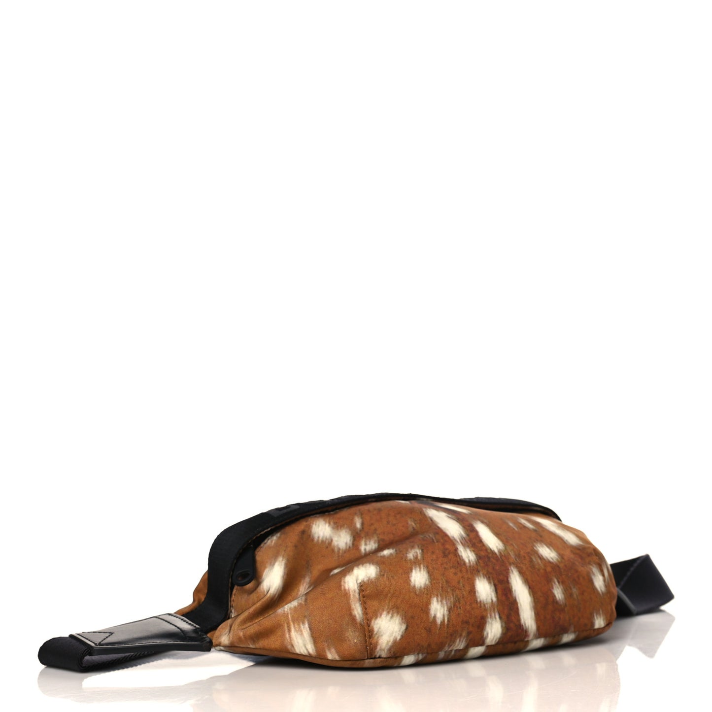 Nylon Deer Print Bum Bag Brown