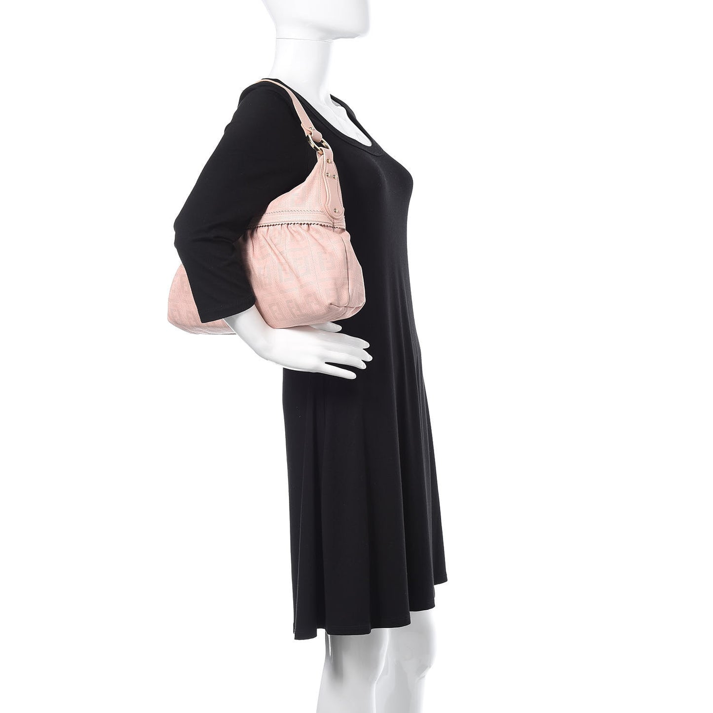 Calfskin Perforated Chef Hobo Pink