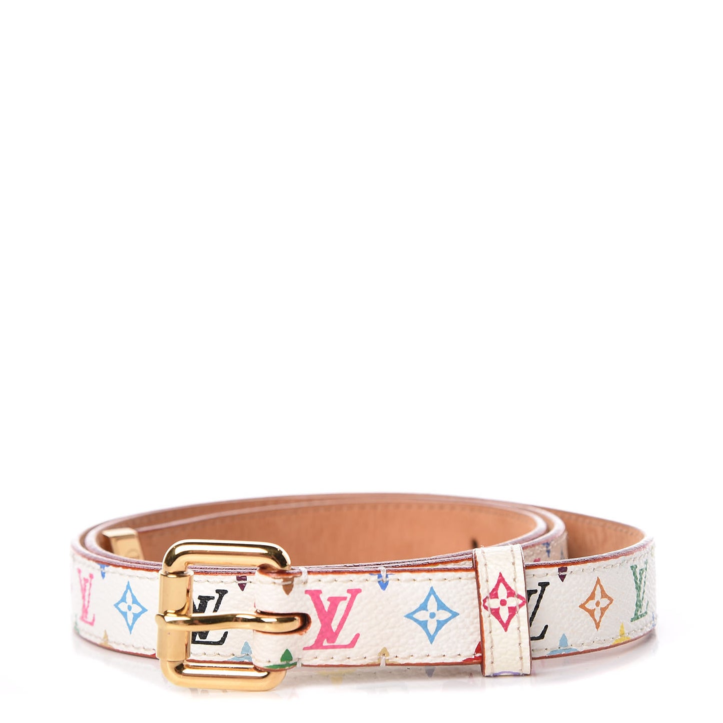Monogram Multicolor Belt 90 36 White
