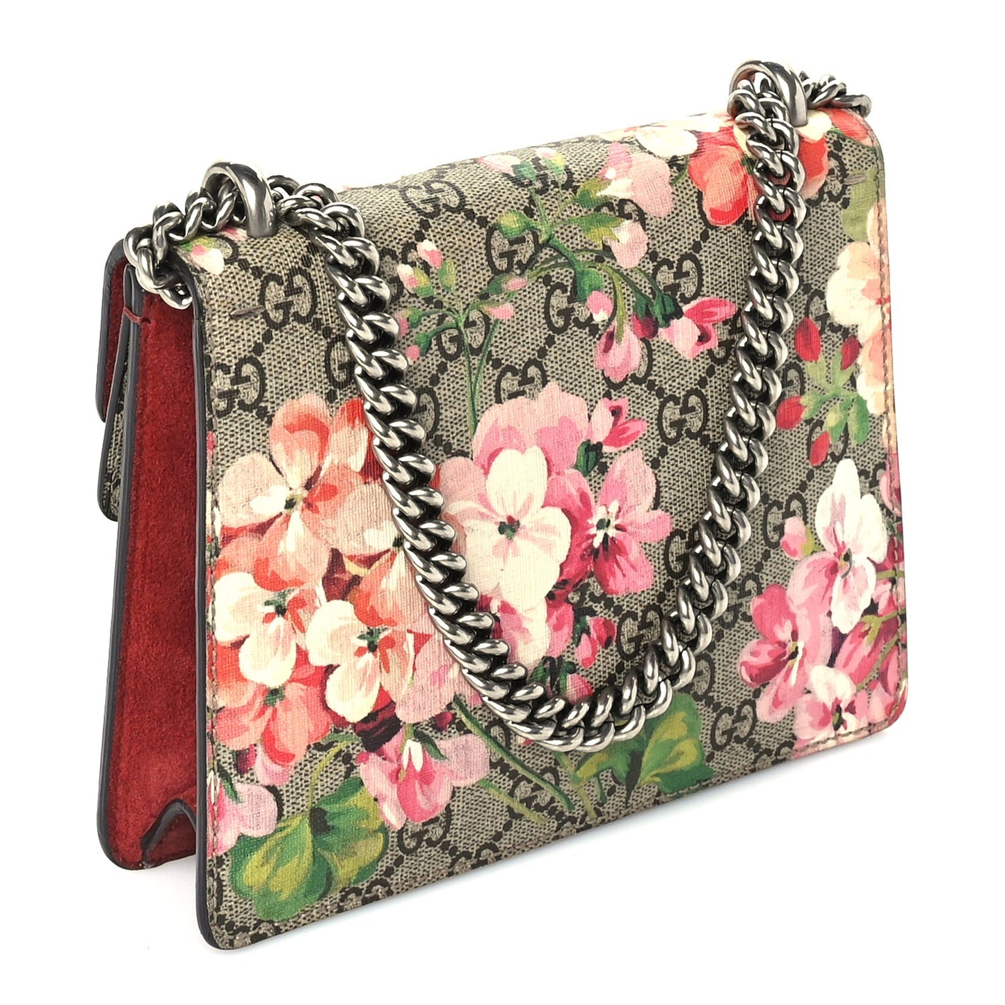 GG Supreme Monogram Blooms Mini Dionysus Shoulder Bag Beige Multicolor Dry Rose