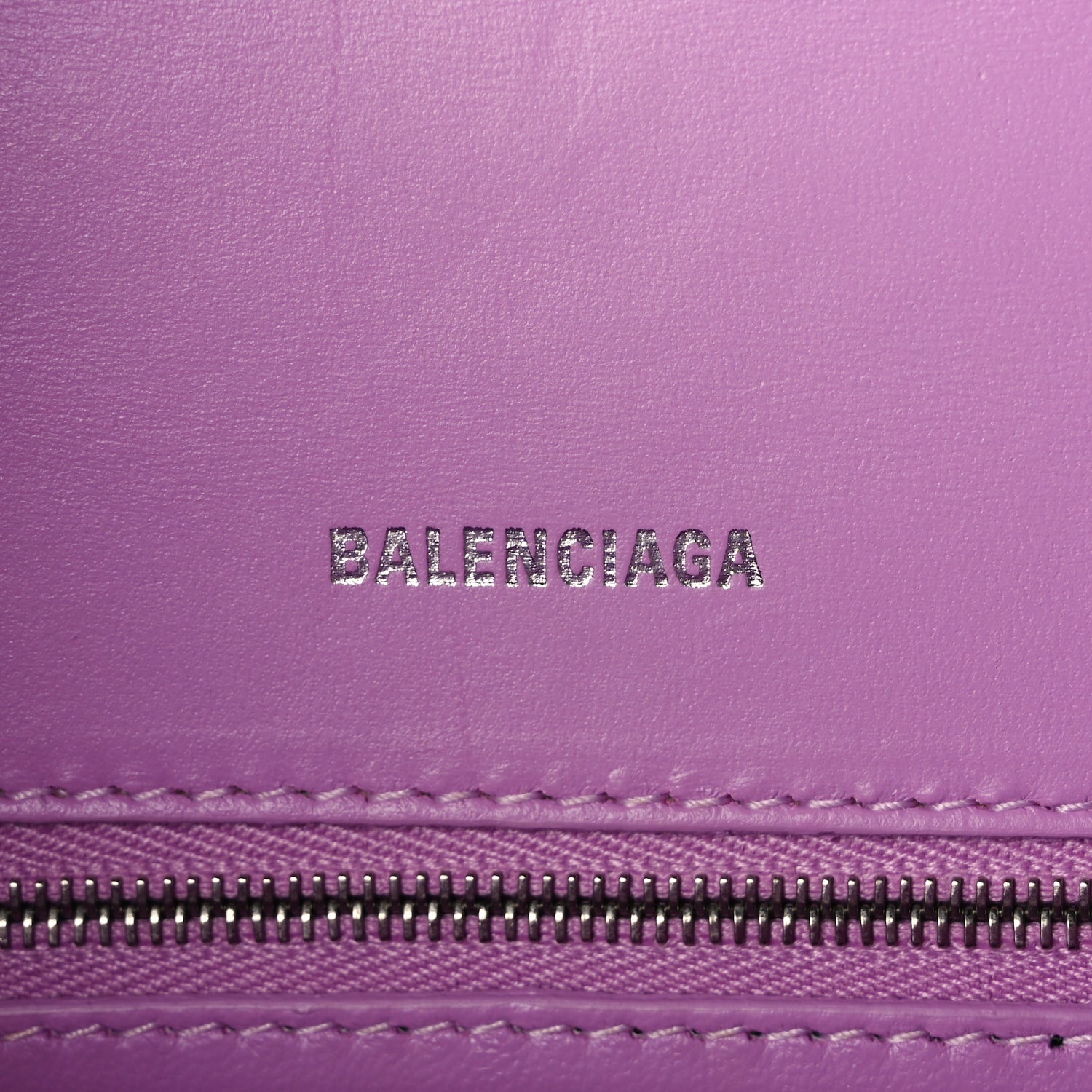 Balenciaga Shiny Box Calfskin Tonal B Small Hourglass Top Handle Bag Lilac 5 of 8