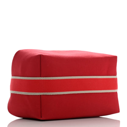 Hermes Canvas Large Bride-A-Brac Pouch Rouge 4 of 13