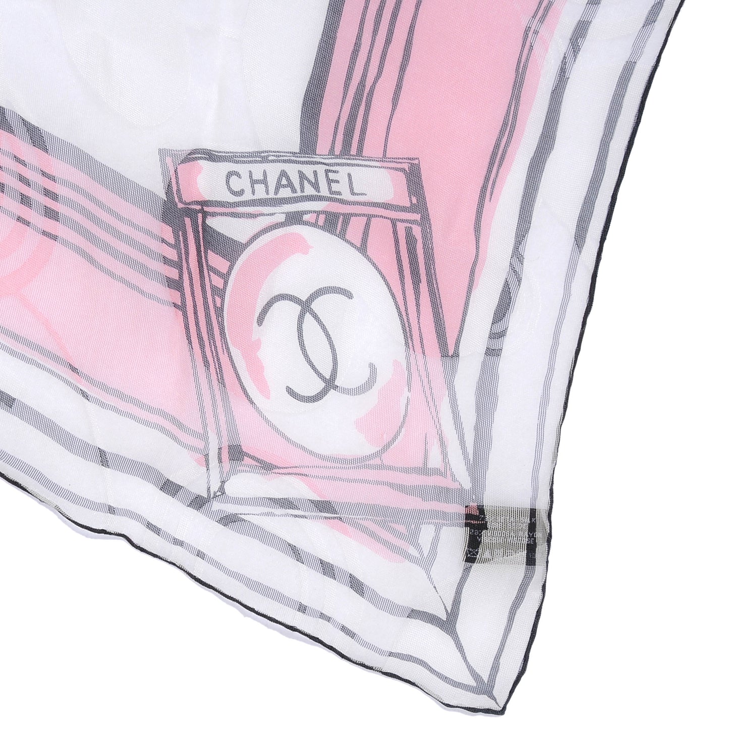 Silk Rayon CC Logo Stole Pink