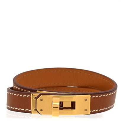 Hermes Barenia Kelly Double Tour Bracelet XS Fauve 1 of 7