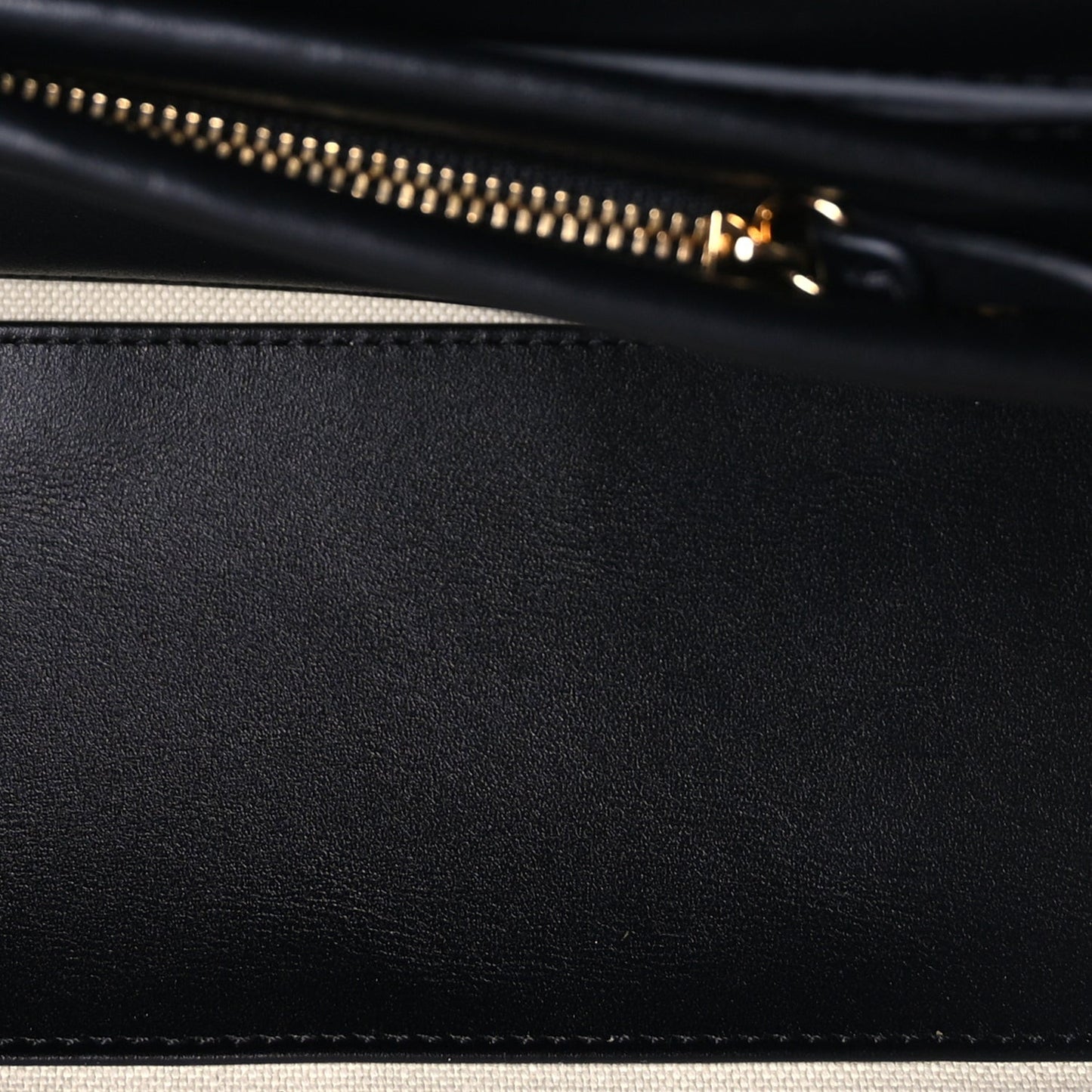 Calfskin Tweed Urban Essentials Small Shopping Bag Black