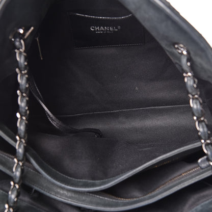 Chanel Iridescent Calfskin Large Just Mademoiselle Bowling Bag Black 9 of 15