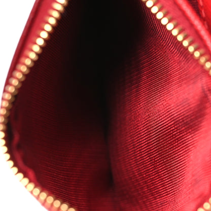 Prada Saffiano Zip Top Compact Wallet Fuoco 12 of 14