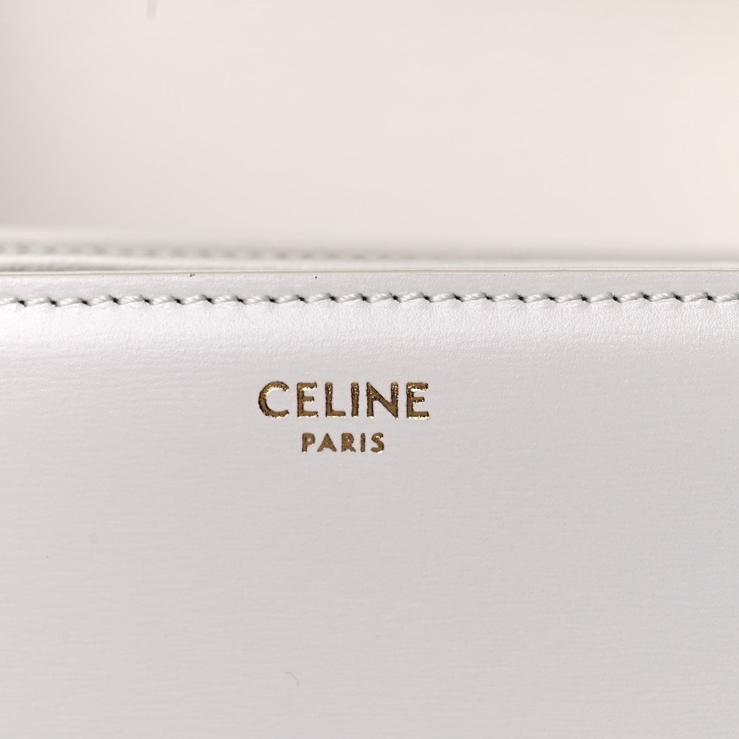 Shiny Calfskin Medium Triomphe White