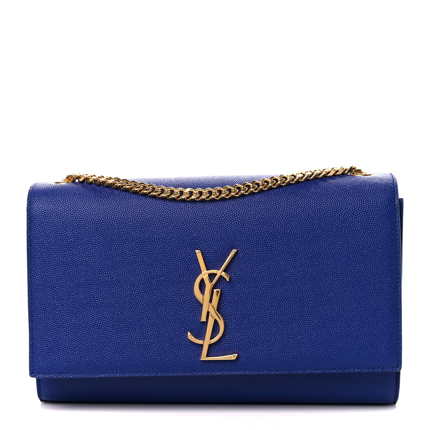 Saint Laurent Grain De Poudre Medium Classic Monogram Kate Satchel Ultramarine 1 of 11