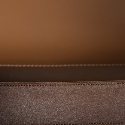 Saint Laurent Box Calfskin Mini Voltaire Shoulder Bag  Dark Cork 4 of 8
