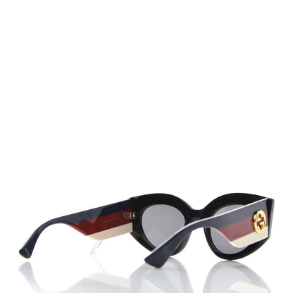 Gucci Acetate Web Oversized Frame Sunglasses GG0275 Black 4 of 8