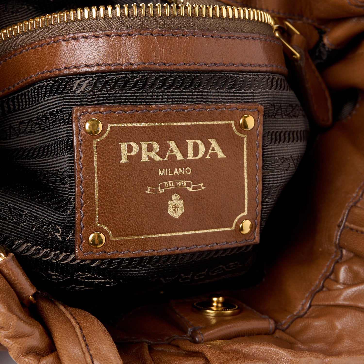 Prada Nappa Antique Bow Bag Cocco 6 of 10