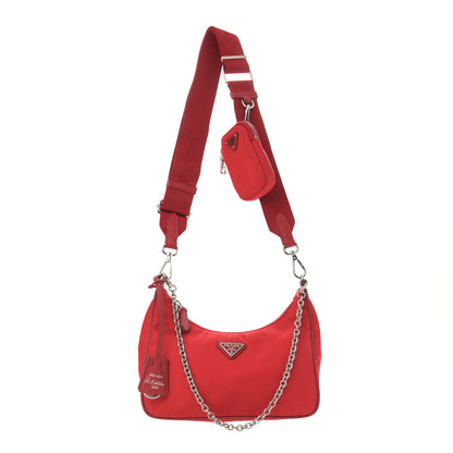 Prada Nylon Re-Edition 2005 Shoulder Bag Rosso 1 of 11