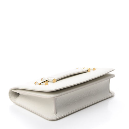 Tom Ford Grained Calfskin Small Tara Clutch White 4 of 9