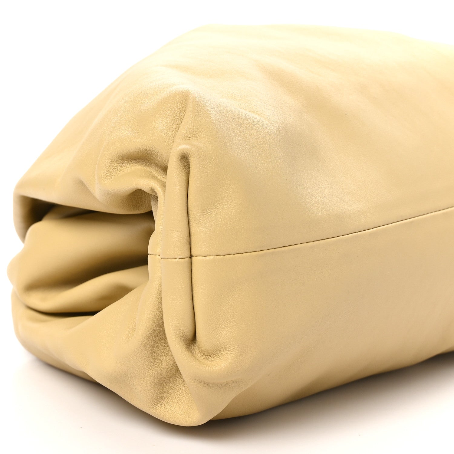 Bottega Veneta Smooth Butter Calf The Pouch Oversized Clutch Tapioca 8 of 9