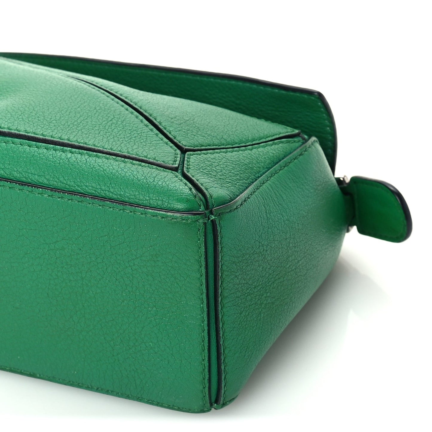 Calfskin Mini Puzzle Bag Jungle Green
