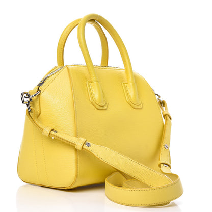 Givenchy Sugar Goatskin Mini Antigona Yellow 3 of 9
