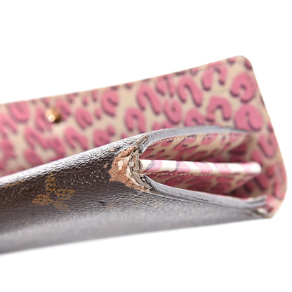 Louis Vuitton Monogram Leopard Sarah Wallet Blanc Corail 8 of 13