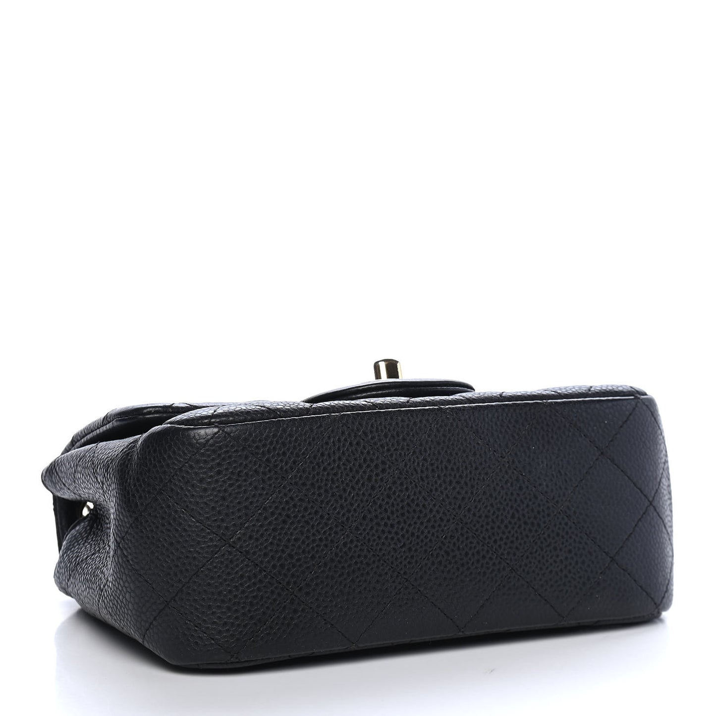 Caviar Quilted Mini Square Flap Black