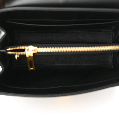 Celine Satinated Calfskin Small 16 Top Handle Bag Black 5 of 10