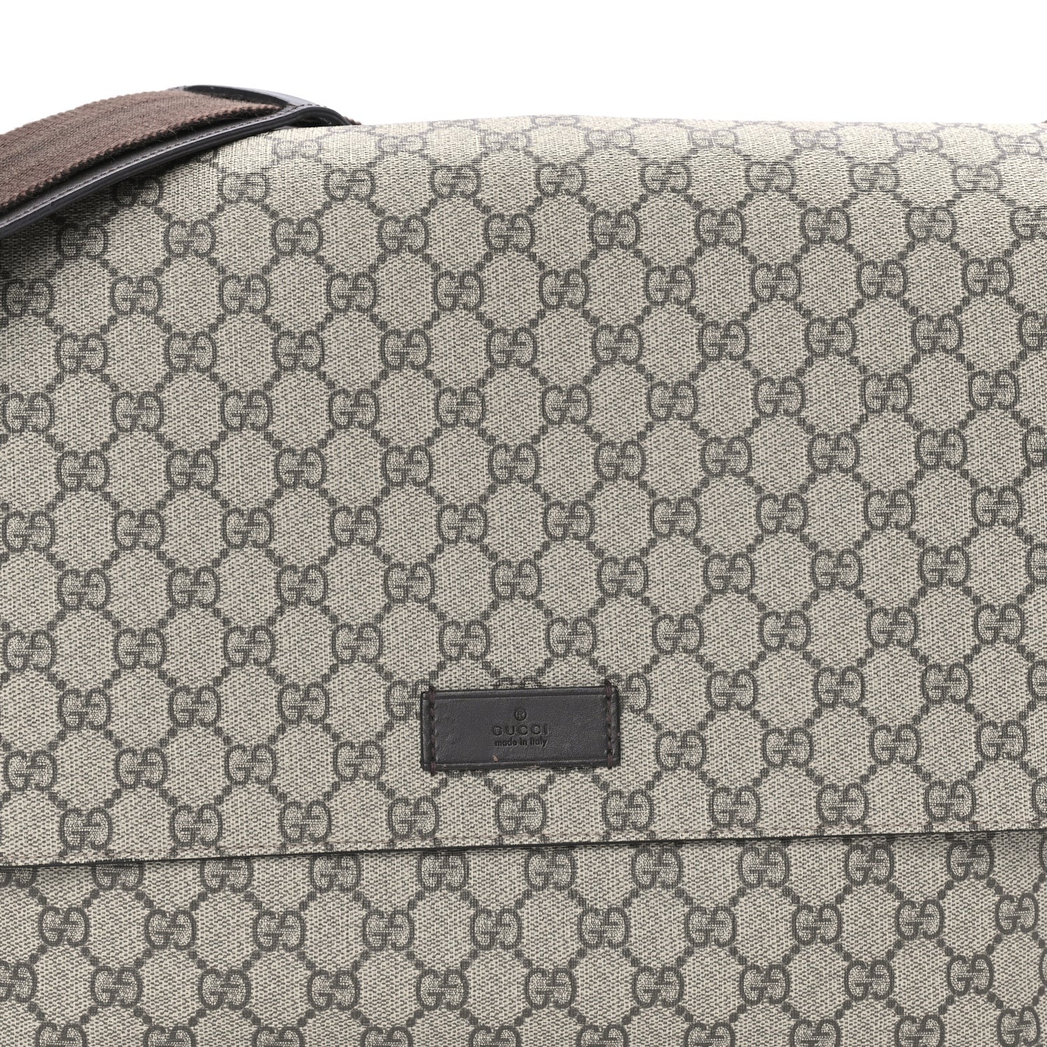 Gucci GG Plus Monogram Messenger Diaper Bag  Dark Brown 6 of 7