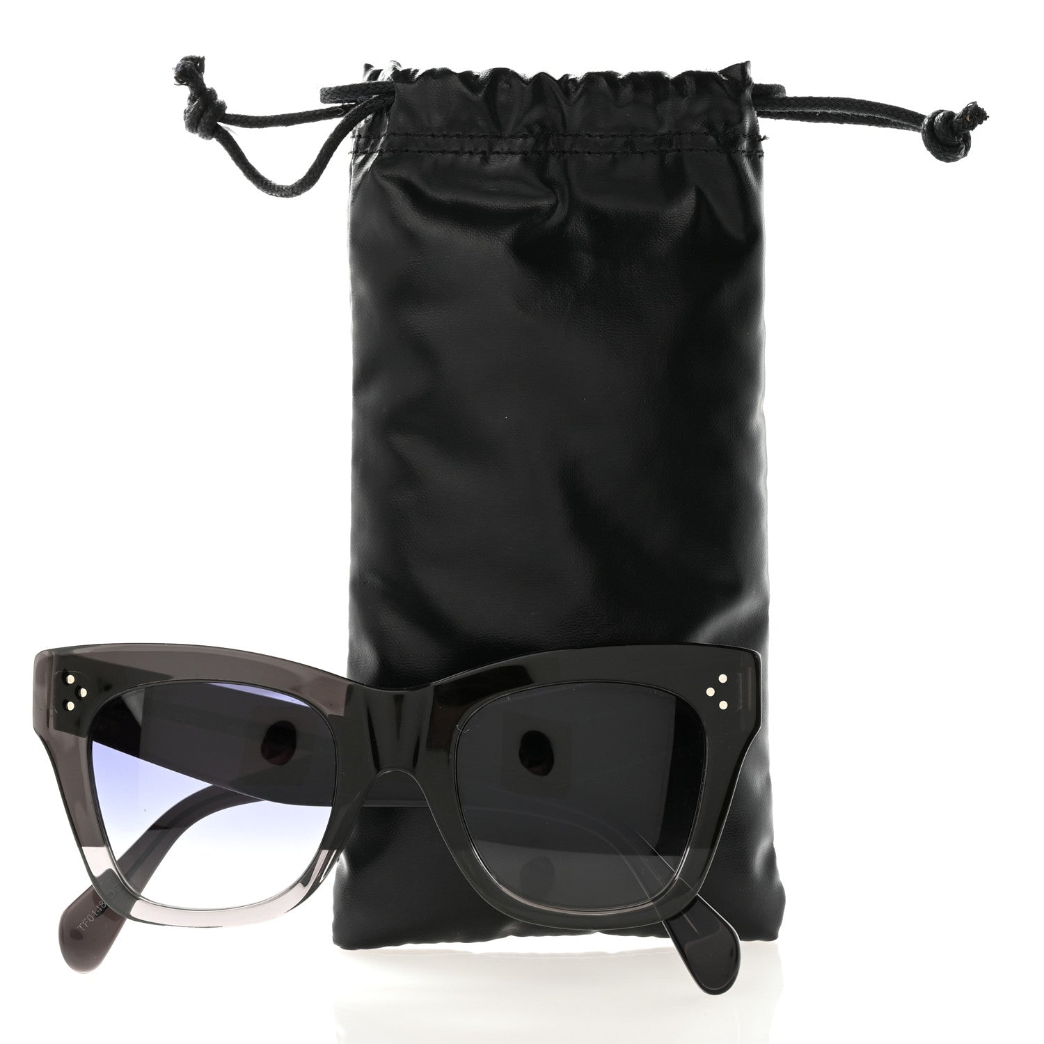 Celine Acetate Cat Eye Sunglasses CL40004I Black 6 of 6