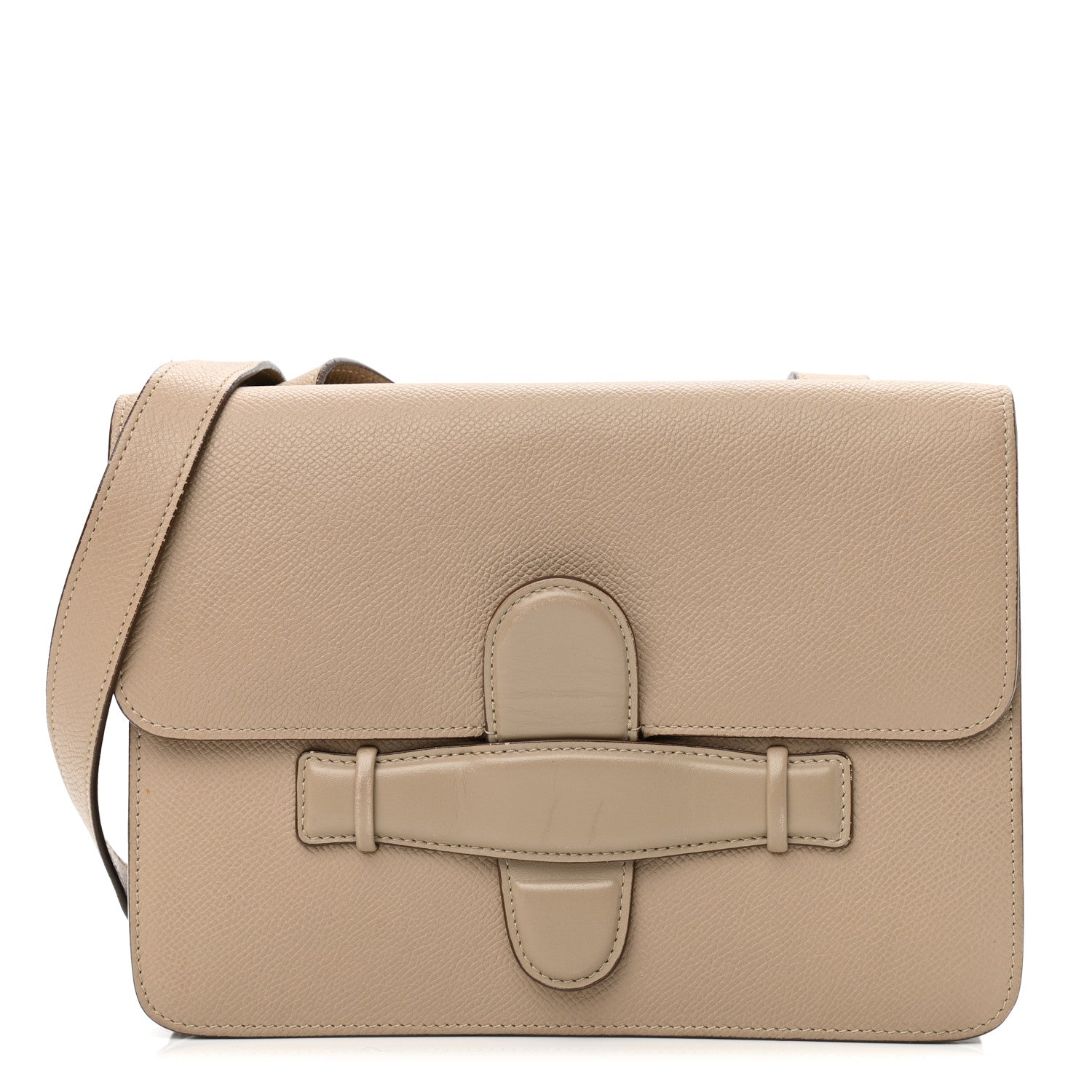 Celine Baby Grained Calfskin Medium Symmetrical Bag Taupe 1 of 15