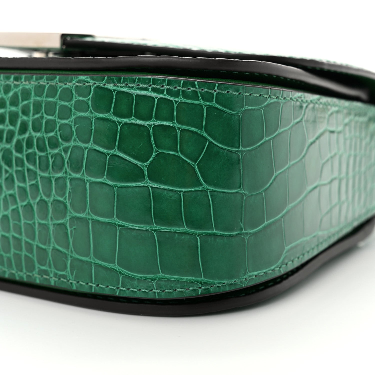 Louis Vuitton Shiny Alligator Vivienne NM Green 9 of 11