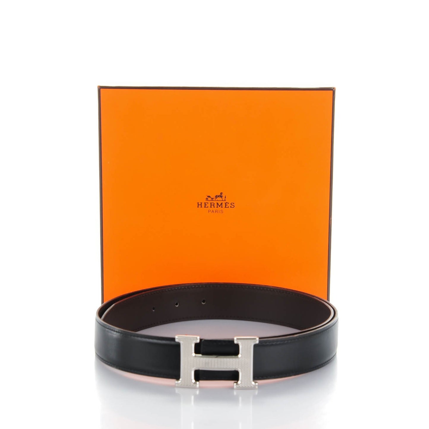 Box Chamonix 32mm H Belt 90 Black Chocolate