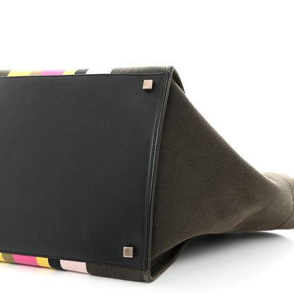 Celine Canvas Striped Medium Phantom Luggage Multicolor 11 of 11