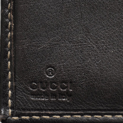 Gucci Leather Compact Britt Wallet Dark Brown 7 of 8