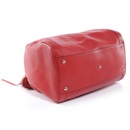 Gucci Pebbled Calfskin Medium Soho Boston Red 4 of 7