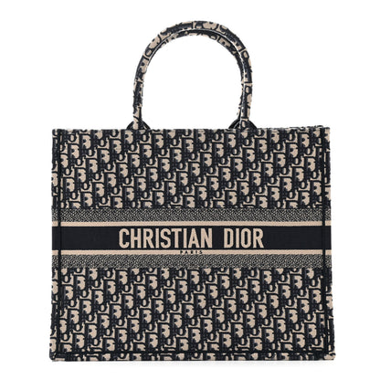 Christian Dior Oblique Large Book Tote Blue Multicolor 1 of 11
