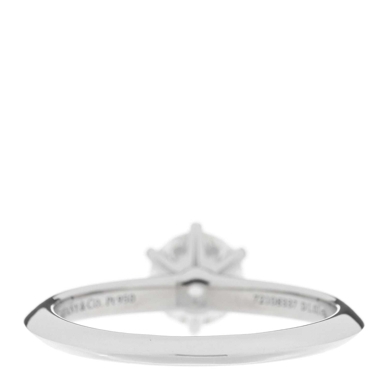 Tiffany Platinum Diamond 1.01ct Solitaire Engagement Ring 56 7.5 3 of 5