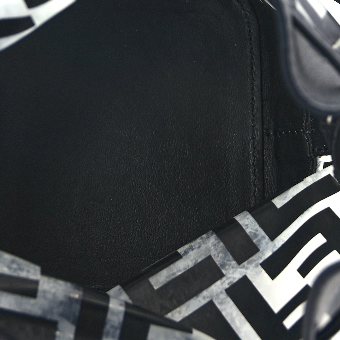 TPU FF Vitello Grace F is  Mini Mon Tresor Bucket Bag Black
