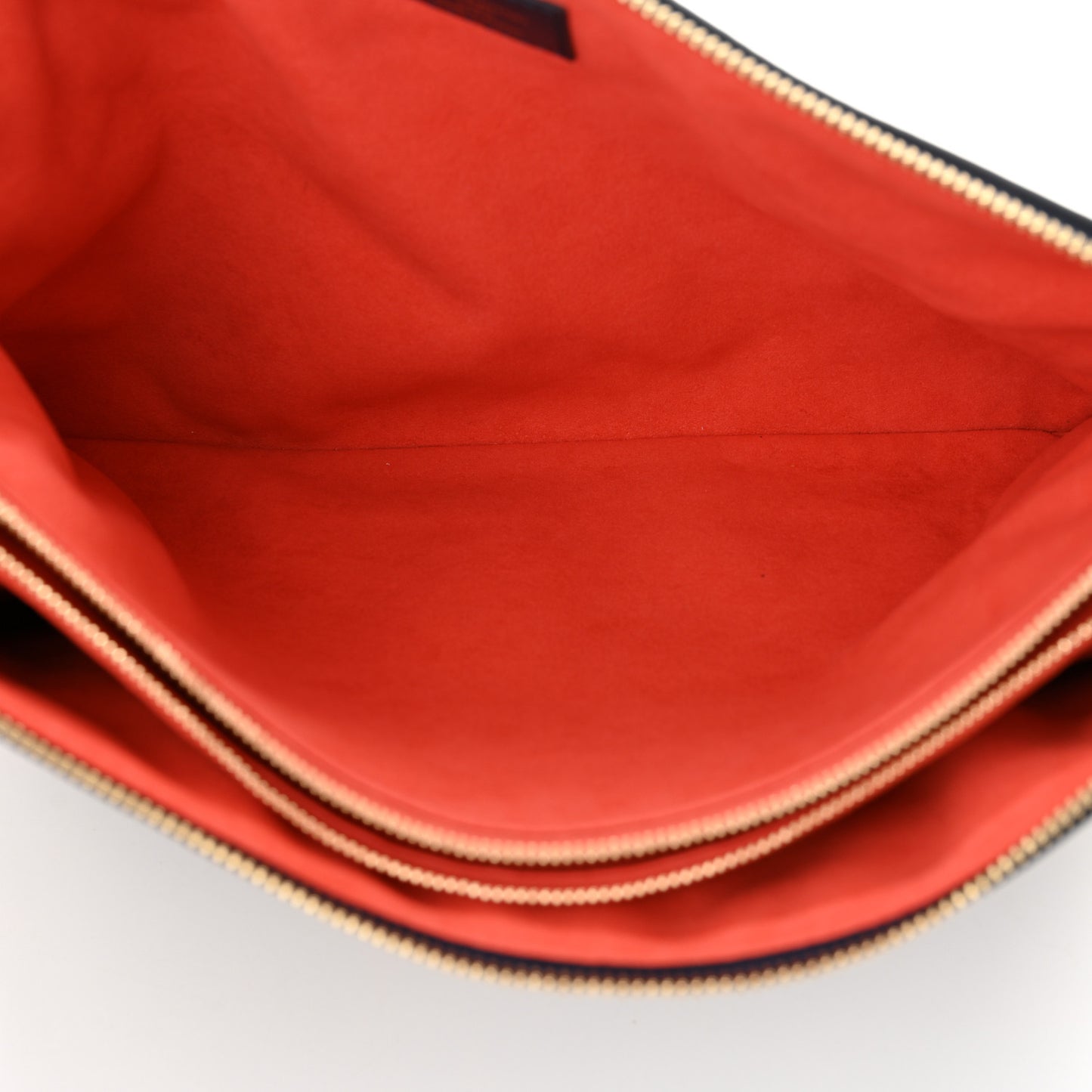 Lambskin Embossed Monogram LV Garden Coussin MM Navy Blue