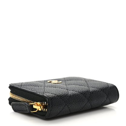Chanel Caviar Quilted Zip Coin Purse Black 4 of 8