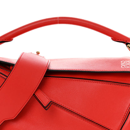Loewe Calfskin Small Puzzle Bag Scarlet 8 of 10