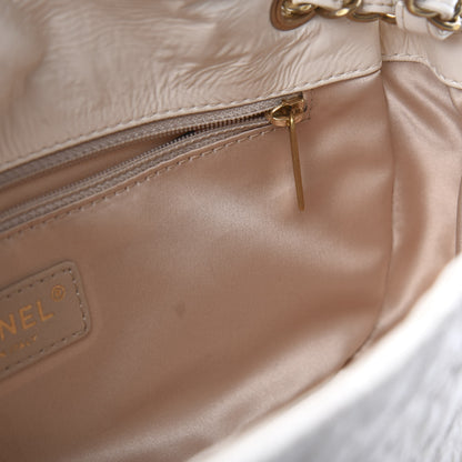 Chanel Vinyl Rock in Moscow Flap White 10 of 12