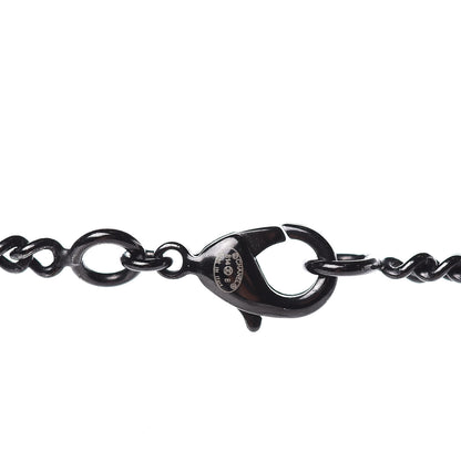 Chanel Ruthenium Crystal CC Necklace Black 5 of 5