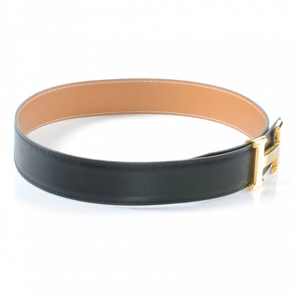 Hermes Box and Chamonix Reversible Constance 32mm H Belt Noir Natural 65 6 of 6