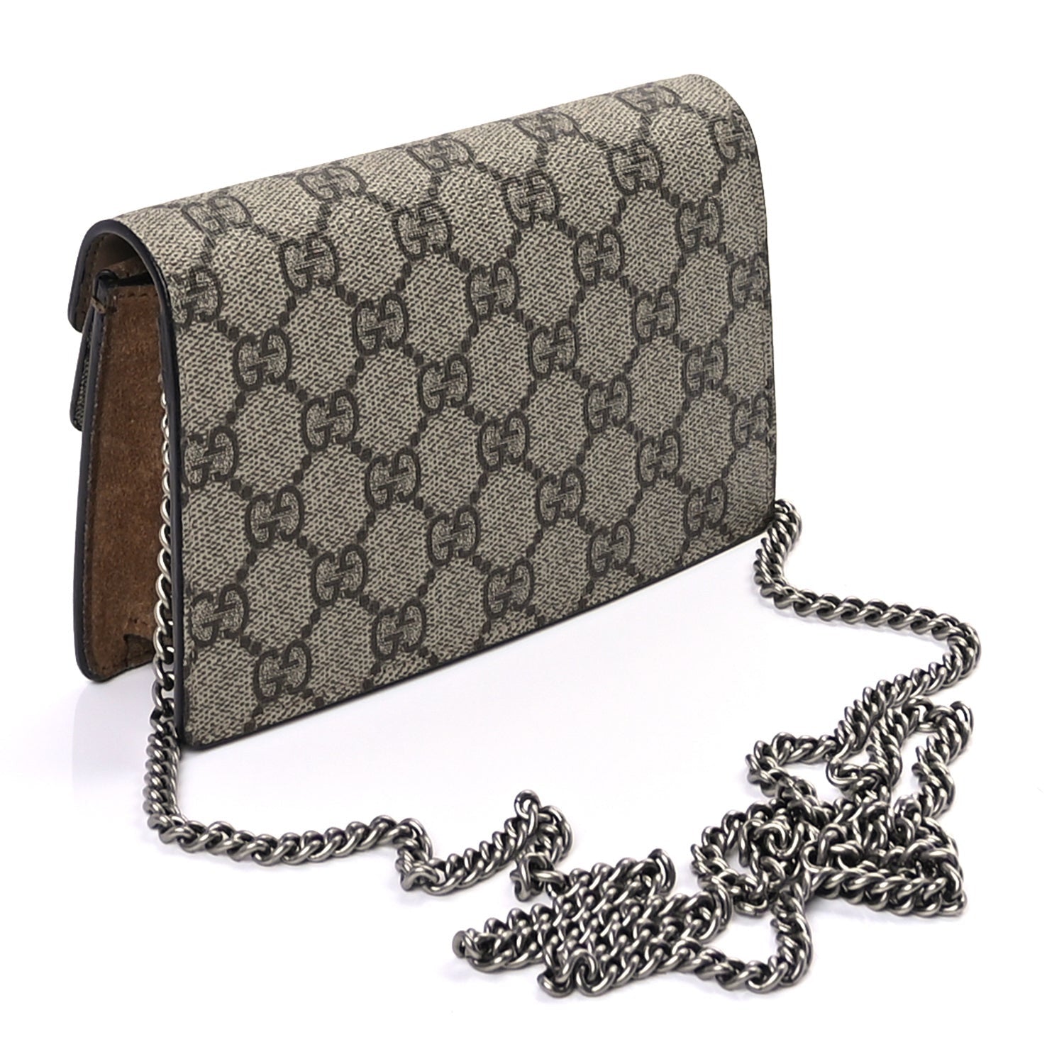 Gucci GG Supreme Monogram Super Mini Dionysus Shoulder Bag  Taupe 2 of 8