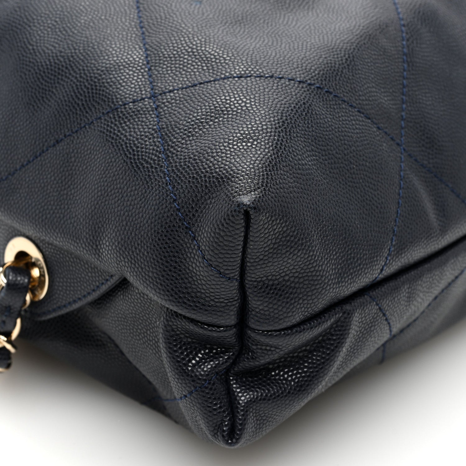 Chanel Shiny Caviar Quilted Chanel 22 Backpack Dark Blue 9 of 10