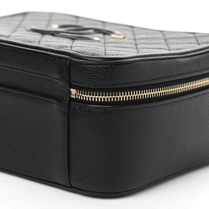 Chanel Caviar Quilted Large CC Filigree Vanity Case Black 11 of 11